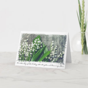 Cartes Pour Fêtes Annuelles Nouvelle Lily of the Valley Custom