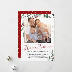 Cartes Pour Fêtes Annuelles Nouvelle maison douce Maison Annonce de déménageme