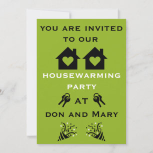 Cartes Pour Fêtes Annuelles Nouvelle Maison Pendaison de Crémaillère Bienvenue