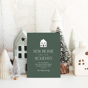 Cartes Pour Fêtes Annuelles Nouvelle maison pour les vacances classique Noël v