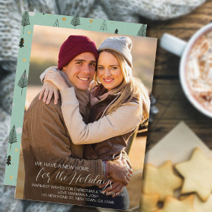 Cartes Pour Fêtes Annuelles Nouvelle maison pour les vacances Photo complète N