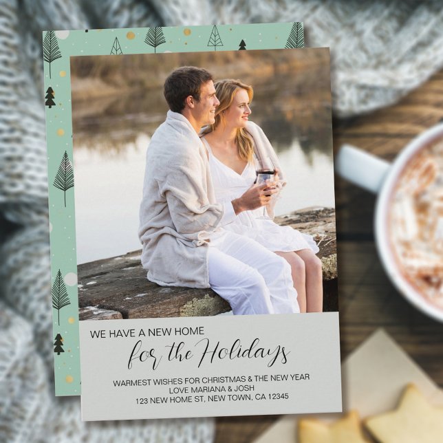 Cartes Pour Fêtes Annuelles Nouvelle maison pour vacances Carré photo Nouvelle (Créateur téléchargé)