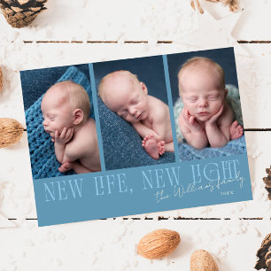 Cartes Pour Fêtes Annuelles Nouvelle Vie Nouvelle Lumière Annonce de Naissance