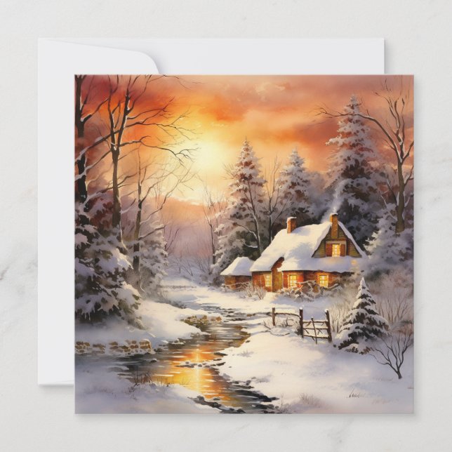 Cartes Pour Fêtes Annuelles Nouvelles de réconfort et de joie (Devant)