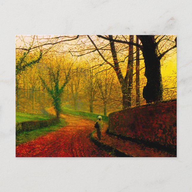 Cartes Pour Fêtes Annuelles Novembre après-midi Stapleton Park Grimshaw (Devant)