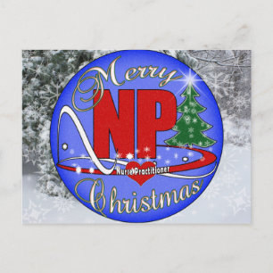 CARTES POUR FÊTES ANNUELLES NP CHRISTMAS MERRY - PRATICIEN DES INFIRMIÈRES