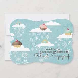 Cartes Pour Fêtes Annuelles Nuage de Noël de biscuit de petit gâteau de la