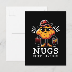Cartes Pour Fêtes Annuelles Nuggets Croustillants Pas de Drogue