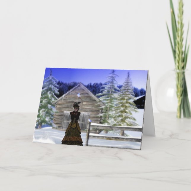 Cartes Pour Fêtes Annuelles Nuit d'hiver (Devant)