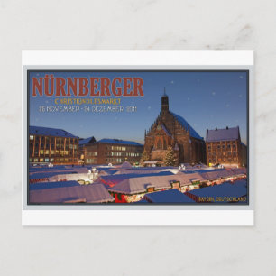 Cartes Pour Fêtes Annuelles Nuit du marché de Noël de Nürnberg