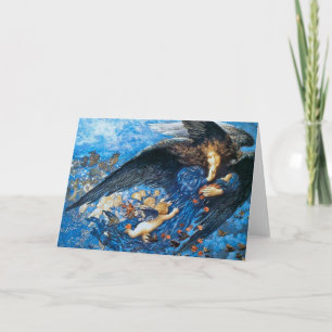 Cartes Pour Fêtes Annuelles Nuit et son train d'étoiles - Edward Robert Hughes