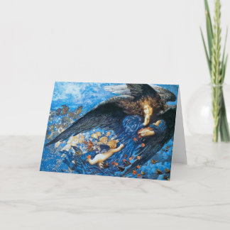 Cartes Pour Fêtes Annuelles Nuit et son train d'étoiles - Edward Robert Hughes