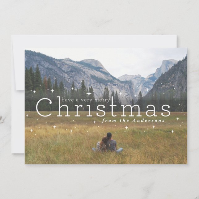 Cartes Pour Fêtes Annuelles nuit étoilée (Devant)