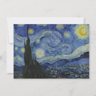 Cartes Pour Fêtes Annuelles "Nuit étoilée" par Van Gogh