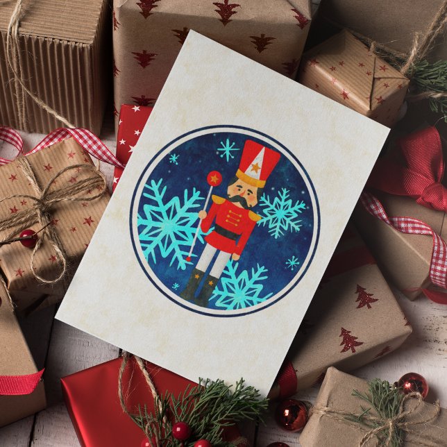 Cartes Pour Fêtes Annuelles Nuit étoilée vintage (Front)