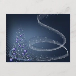 Cartes Pour Fêtes Annuelles Nuit magique d'hiver de Noël