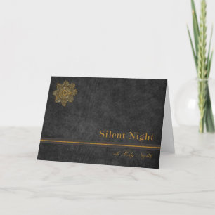 Cartes Pour Fêtes Annuelles Nuit sainte de nuit silencieuse