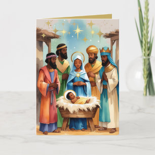 Cartes Pour Fêtes Annuelles Nuit Sainte Nativité Noël 
