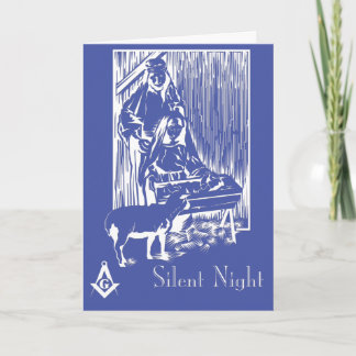 Cartes Pour Fêtes Annuelles Nuit silencieuse
