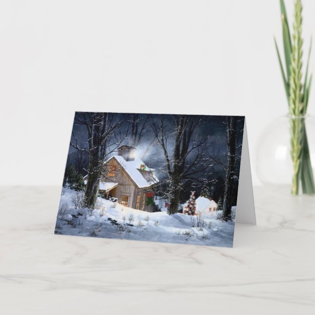 Cartes Pour Fêtes Annuelles Nuit silencieuse (Devant)