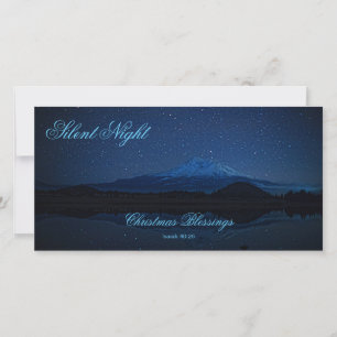 CARTES POUR FÊTES ANNUELLES NUIT SILENCIEUSE
