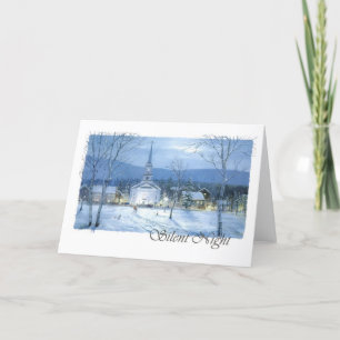 Cartes Pour Fêtes Annuelles Nuit silencieuse