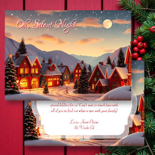 Cartes Pour Fêtes Annuelles Nuit silencieuse   Noël