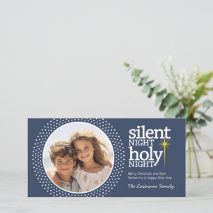 Cartes Pour Fêtes Annuelles Nuit silencieuse, Nuit Sainte Noël chrétien