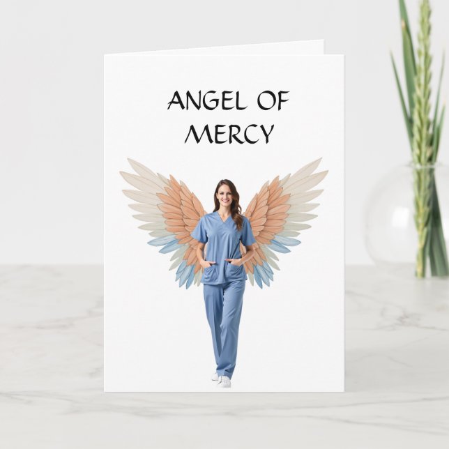 Cartes Pour Fêtes Annuelles Nurse Angel of Mercy Card (Devant)