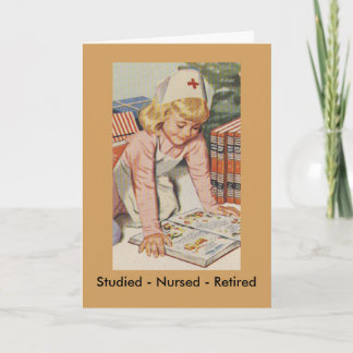 Cartes Pour Fêtes Annuelles Nurse Retiring - So Retro