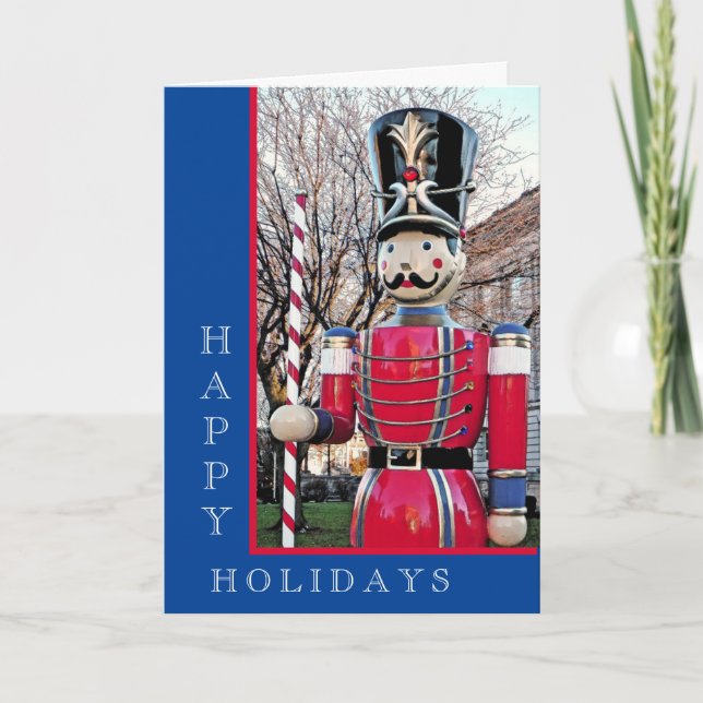 CARTES POUR FÊTES ANNUELLES NUTCRACKER AVEC SUCRE DE CANNE NOËL (Devant)