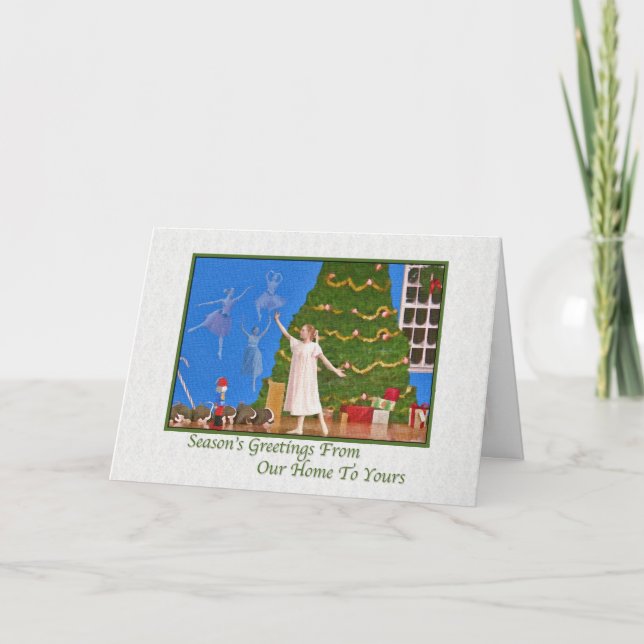 Cartes Pour Fêtes Annuelles Nutcracker Balle, De Notre Maison (Devant)