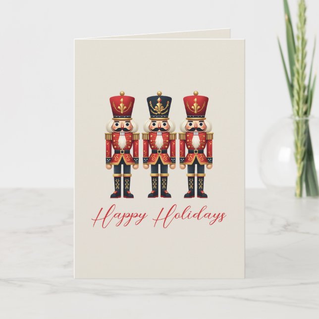 Cartes Pour Fêtes Annuelles Nutcracker Business Corporate Happy Holiday Card (Devant)