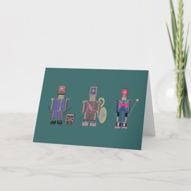 Cartes Pour Fêtes Annuelles Nutcrackers (Devant)