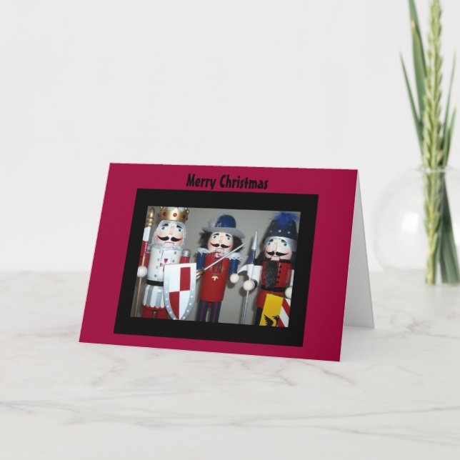 Cartes Pour Fêtes Annuelles Nutcrackers de Noël (Devant)