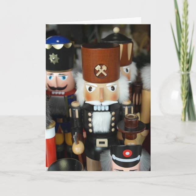 Cartes Pour Fêtes Annuelles Nutcrackers de Noël (Devant)
