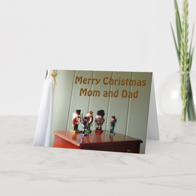 Cartes Pour Fêtes Annuelles Nutcrackers personnalisables (Devant)