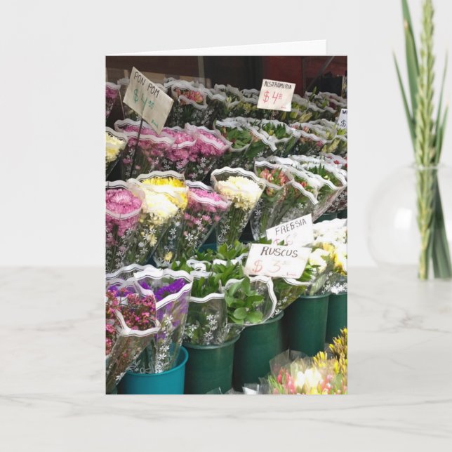 Cartes Pour Fêtes Annuelles NYC Corner Bodega Fleurs Saint Valentin Photo (Devant)