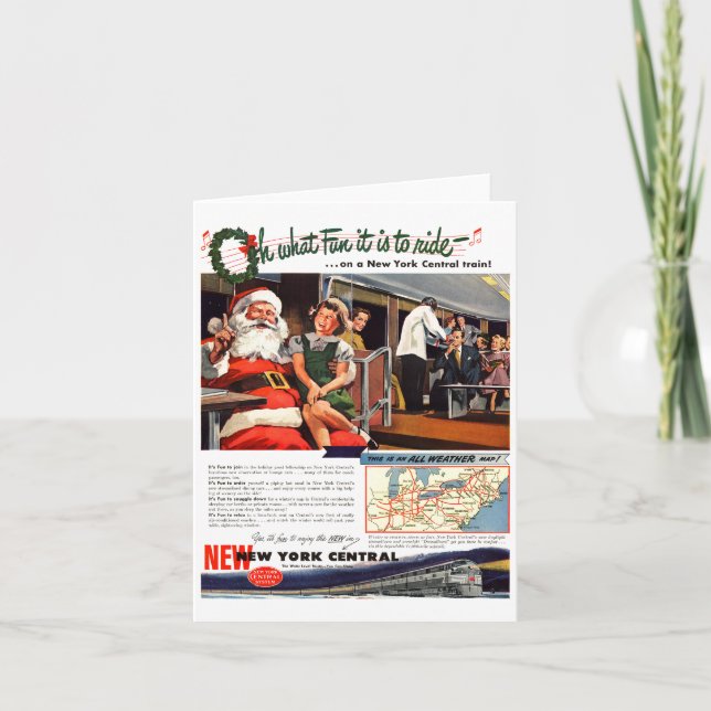 Cartes Pour Fêtes Annuelles NYC, oh quel amusement c'est (Devant)