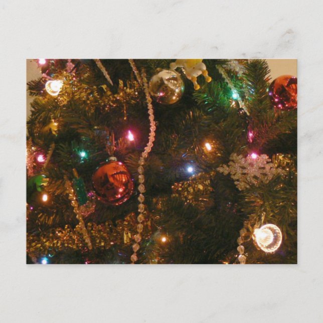 Cartes Pour Fêtes Annuelles O Arbre de Noël (Devant)