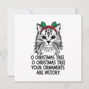 Cartes Pour Fêtes Annuelles O Arbre de Noël Vos Ornements Sont Histoire