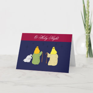 Cartes Pour Fêtes Annuelles Ô Nuit Sainte - Noël