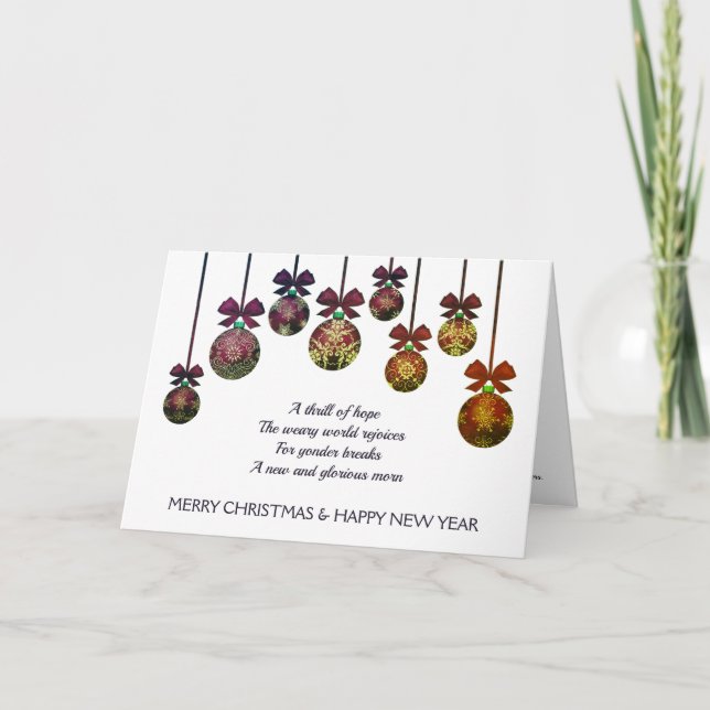 Cartes Pour Fêtes Annuelles O SAINT-NIVEAU Noël chrétien (Devant)