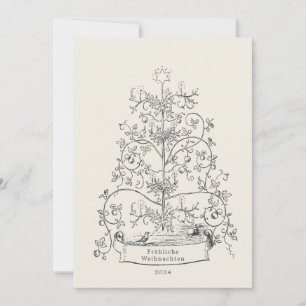 Cartes Pour Fêtes Annuelles O Tannenbaum allemand