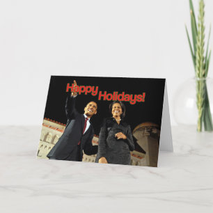 Cartes Pour Fêtes Annuelles Obama Joyeuses fêtes