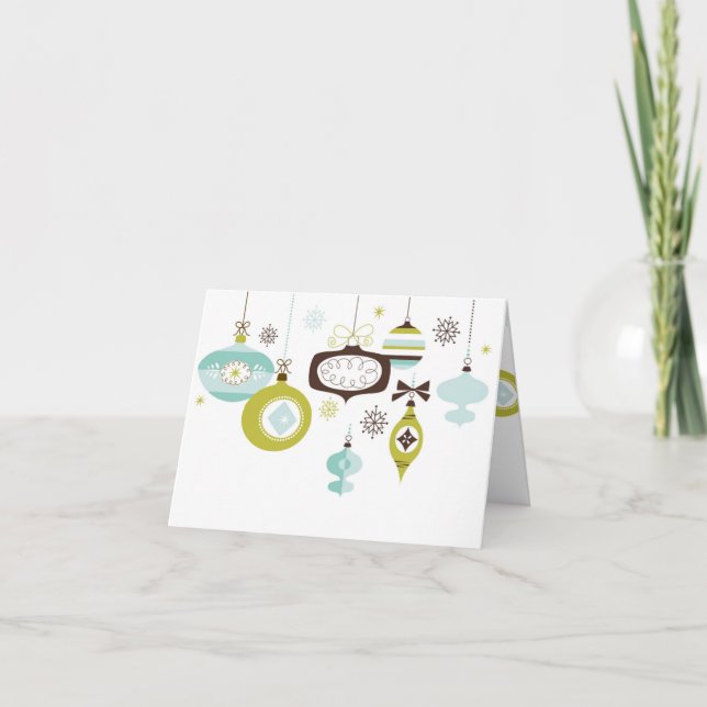 Cartes Pour Fêtes Annuelles Objets décoratifs rétro, Joyeux Noël (Devant)