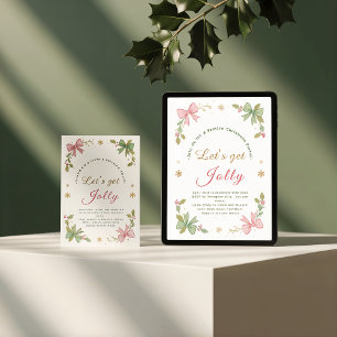 Cartes Pour Fêtes Annuelles Obtenons Jolly Whimsical Christmas Bow - plié