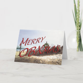 Cartes Pour Fêtes Annuelles OBXmas Fence Card