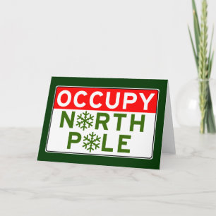Cartes Pour Fêtes Annuelles Occupy pôle Nord