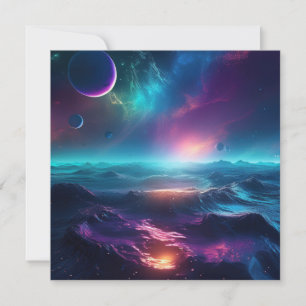 Cartes Pour Fêtes Annuelles Océan IA